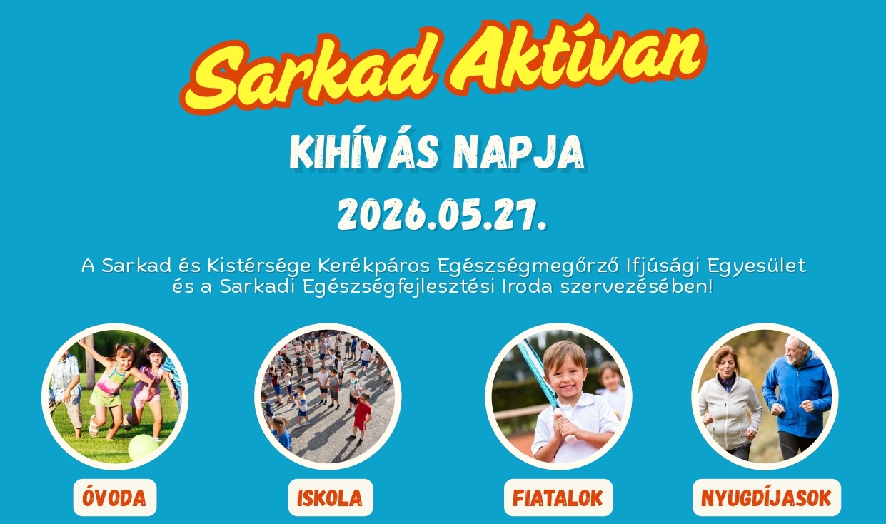Sarkad Aktívan – Kihívás napja | 2026.05.27